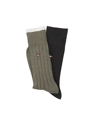 TOMMY HILFIGER | Socken 2er Pkg. army green | 